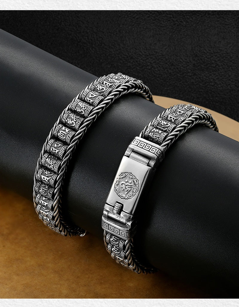 📿 60% RABATT! ✨ Tibetisches Gebetsmühlen-Armband aus 925er Sterlingsilber – Symbol für Wohlstand, Tägliche Erinnerung & Perfektes Geschenk 🧘‍♂️