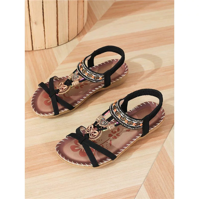 💎 53% RABATT! 💎 2026 Bohemian-Sandalen für Frauen – Atmungsaktiv, Rutschfest & Barfuß-Komfort für den ganzen Tag 🌈👣