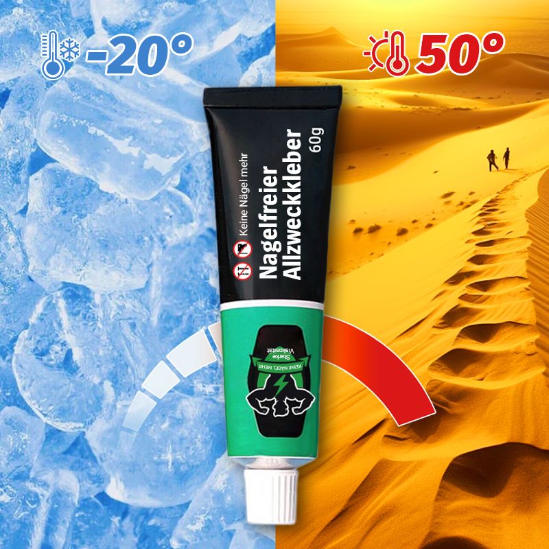 📢50% Rabatt💥Universeller, starker, nagelfreier Kleber, wasserfest und kein Bohren erforderlich