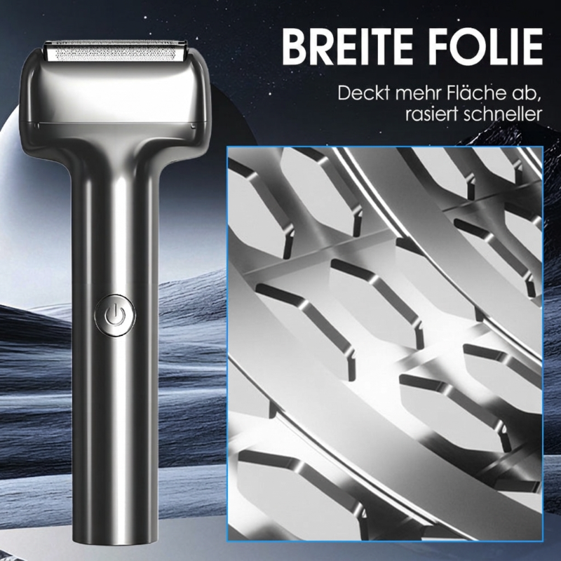 📢📢40% RABATT !!⏰Wiederaufladbarer Folien-Elektrorasierer für Herren – 60 Minuten Akkulaufzeit, IPX6 wasserfest & flüsterleise 💧