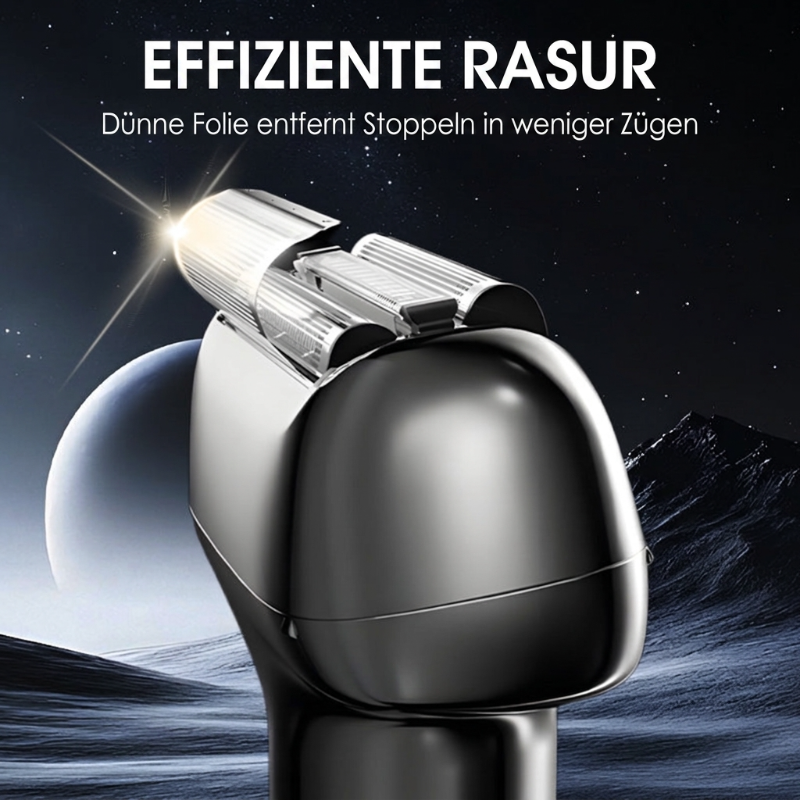 📢📢40% RABATT !!⏰Wiederaufladbarer Folien-Elektrorasierer für Herren – 60 Minuten Akkulaufzeit, IPX6 wasserfest & flüsterleise 💧