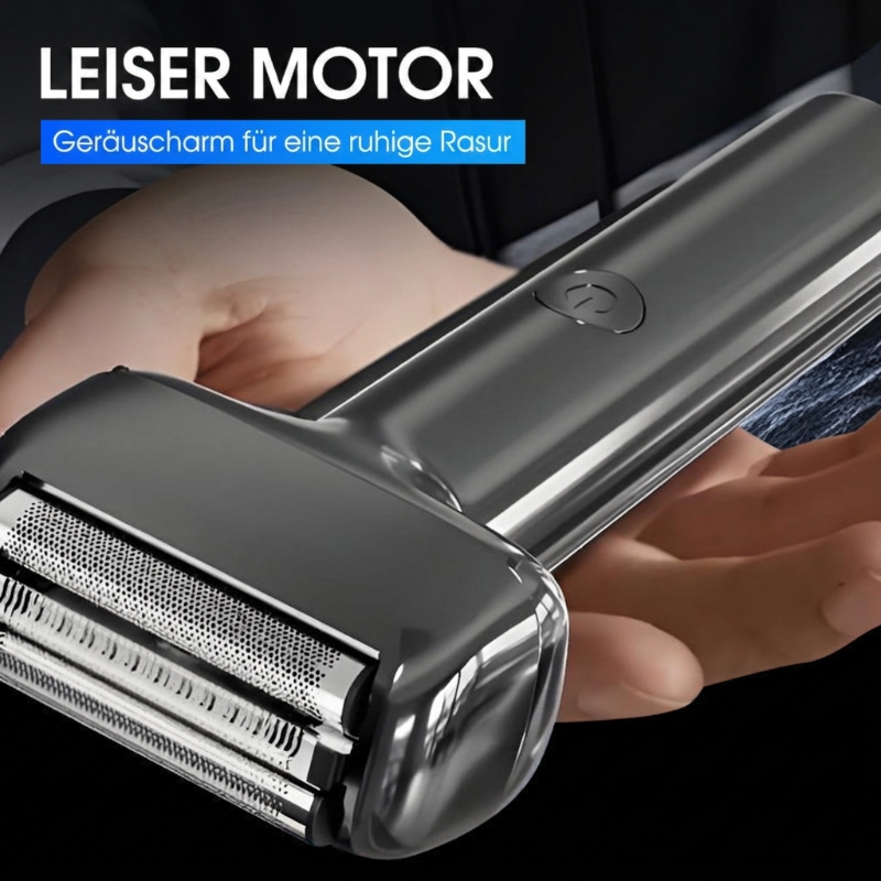 📢📢40% RABATT !!⏰Wiederaufladbarer Folien-Elektrorasierer für Herren – 60 Minuten Akkulaufzeit, IPX6 wasserfest & flüsterleise 💧