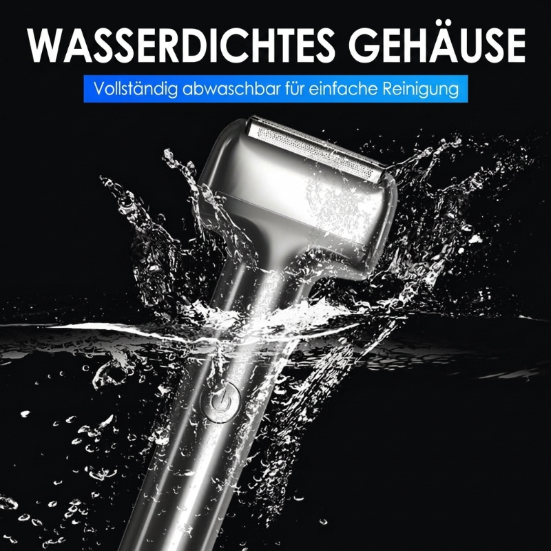 📢📢40% RABATT !!⏰Wiederaufladbarer Folien-Elektrorasierer für Herren – 60 Minuten Akkulaufzeit, IPX6 wasserfest & flüsterleise 💧