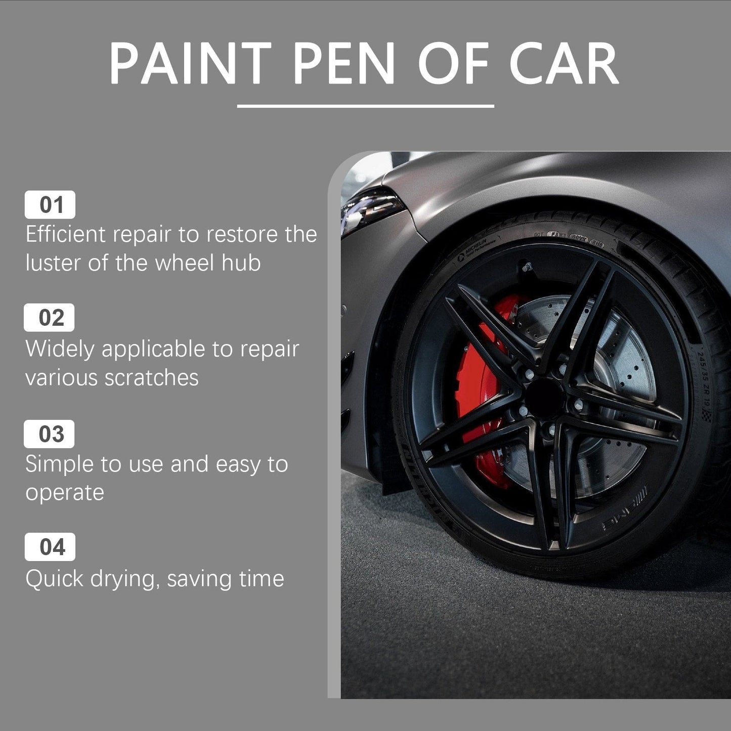🔥🚗Reparaturstift für Kratzer an Autoreifen