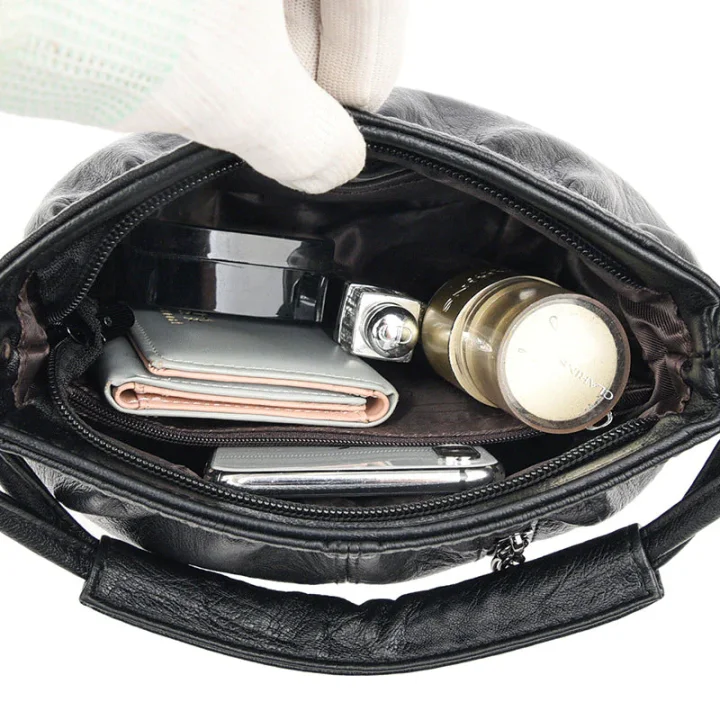 👜✨ Lässige Plisseetasche aus weichem Leder ✨ – Praktische Beuteltasche mit Stil 💼 Leicht, langlebig & perfekt für den Alltag! 🌟