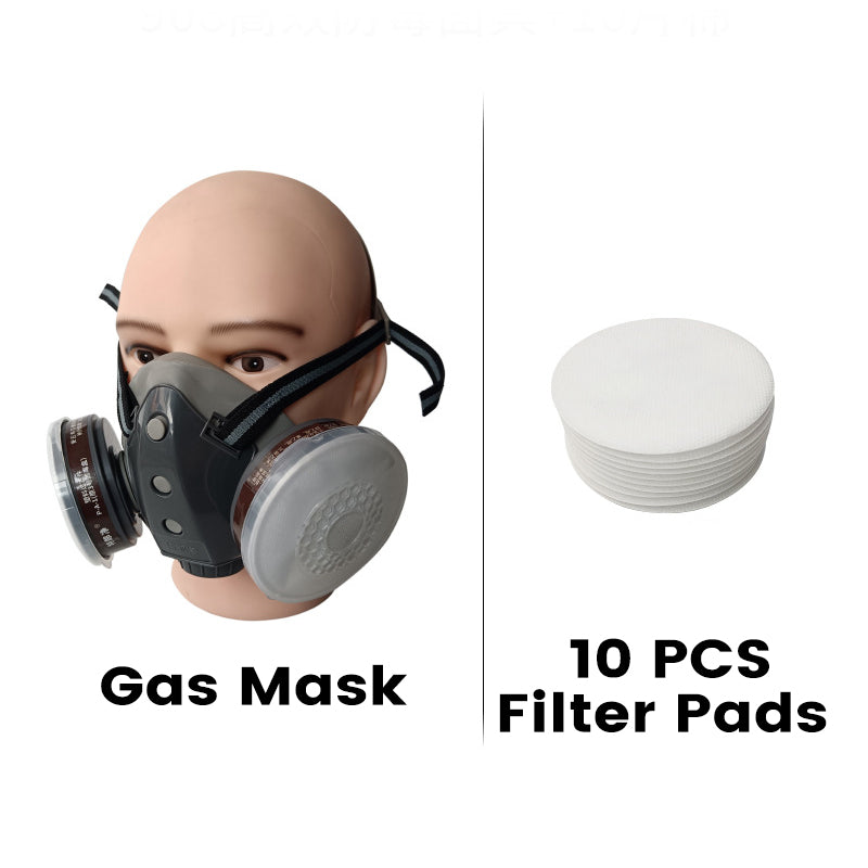 💎 63% RABATT! ⛑️ Aktivkohle-Anti-Staub-Doppeltank-Gasmaske – Doppelfilter, Gas- & Partikelschutz, inkl. Schutzbrille 🔥