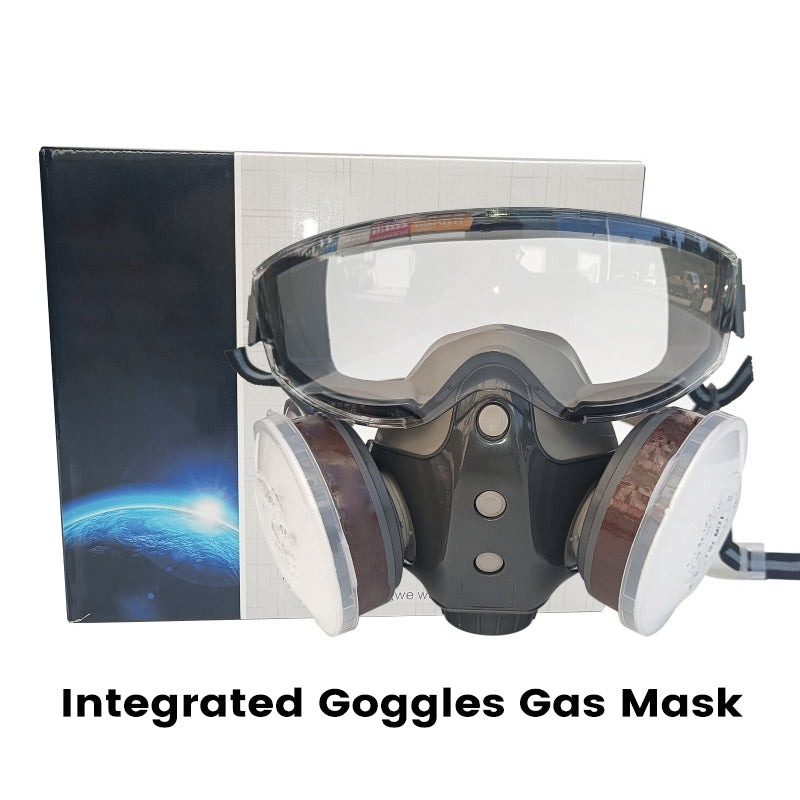 💎 63% RABATT! ⛑️ Aktivkohle-Anti-Staub-Doppeltank-Gasmaske – Doppelfilter, Gas- & Partikelschutz, inkl. Schutzbrille 🔥