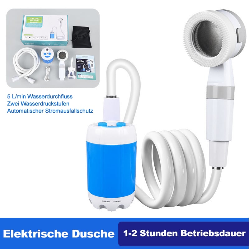 🚿 Frisch bleiben im Freien - 50% OFF - 🔥 Tragbare Campingdusche mit regulierbarem Durchfluss - für einfache und bequeme Reinigung im Freien!