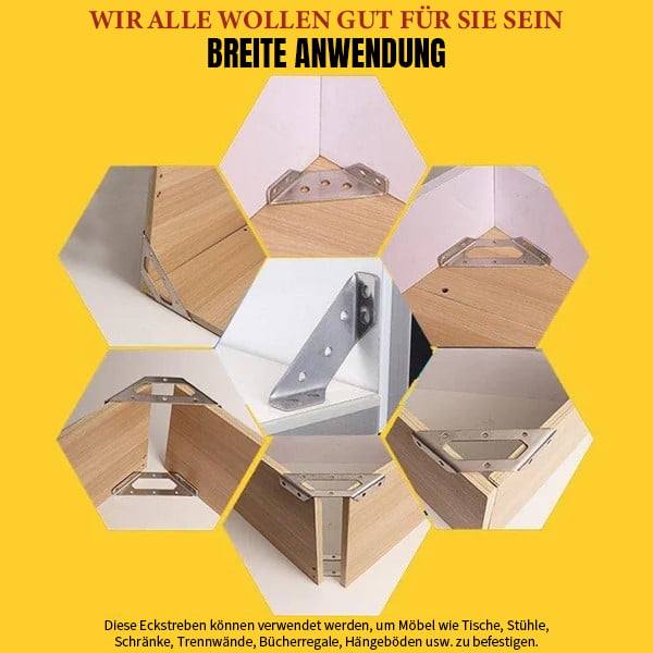 🔩 Dreieckige Edelstahlhalterung – Robust & stabil ✨
