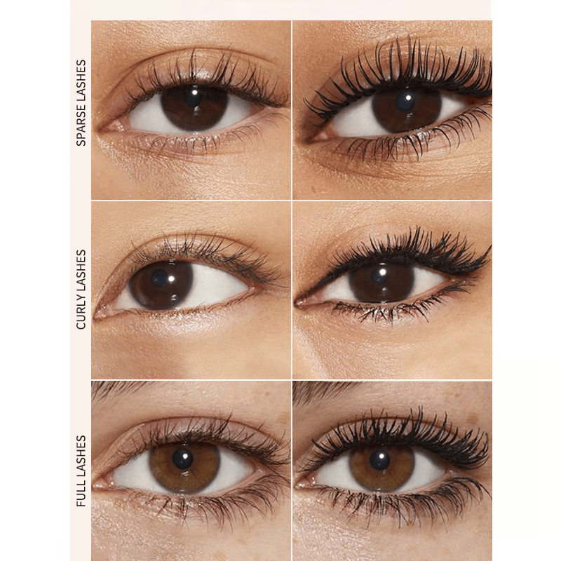 ✨1 kaufen, 1 gratis✨ Duo aus schwarzer und brauner Volumen-Mascara für ein perfektes Wimpern-Make-up