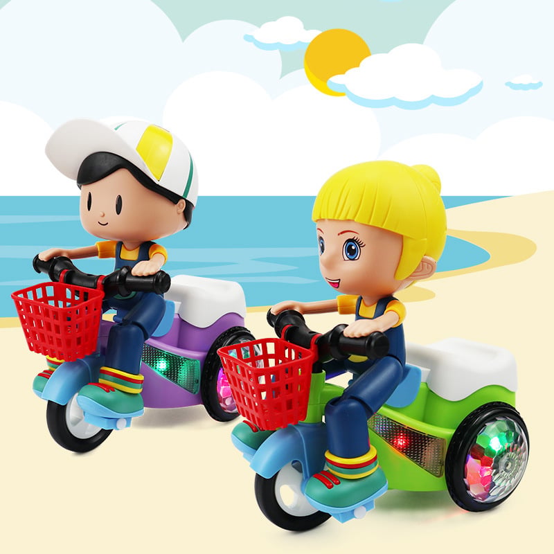 🚲 50% RABATT! 🎁 Akrobatisches Kinder-Dreirad – 360° Drehung, Musik & Lichter – Sicher & langlebig für Kinder 1–4 ✨