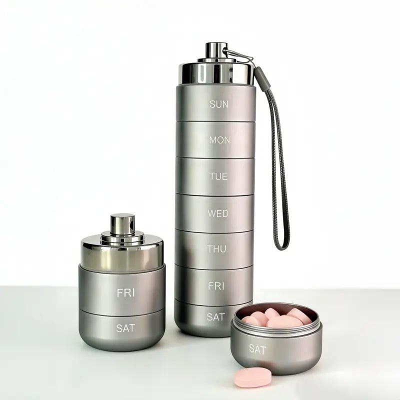 🔥Reise-Pillenbox aus Metall