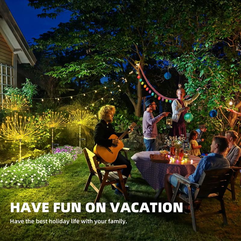 🎆 50% RABATT! ☀️ Wasserdichte Solar-Garten-Feuerwerkslampe – 8 Lichtmodi, Wetterfest & Festliche Dekoration für den Garten 🏡