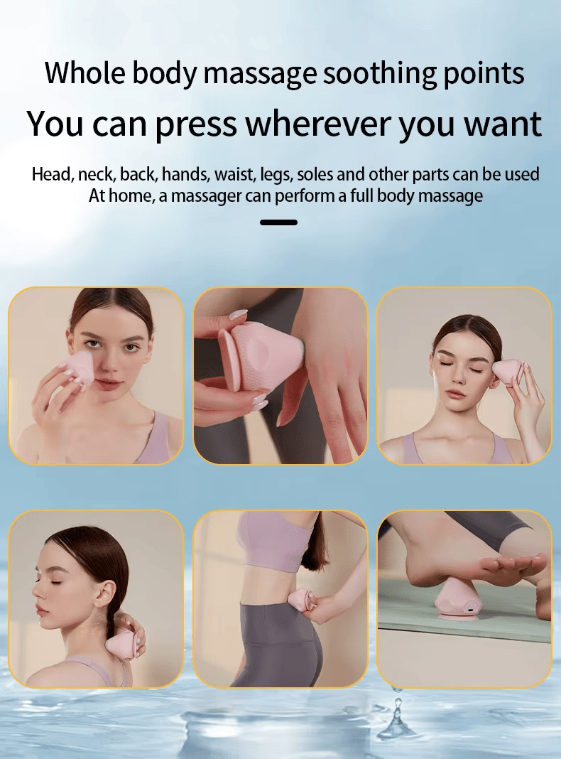 Triggerpunkt-Selbstmassageball mit Saugfuß