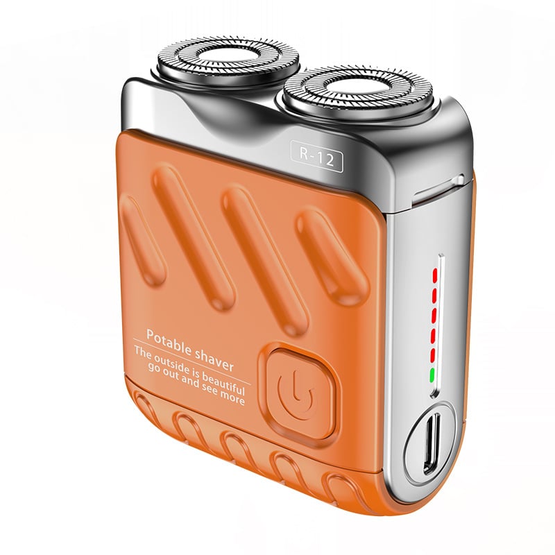 🖤2025 Neues Design 50 % Rabatt🖤tragbarer rotierender Elektrorasierer mit zwei Ringen