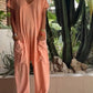🔥50% RABATT🔥 Lässiger einfarbiger Jumpsuit mit V-Ausschnitt