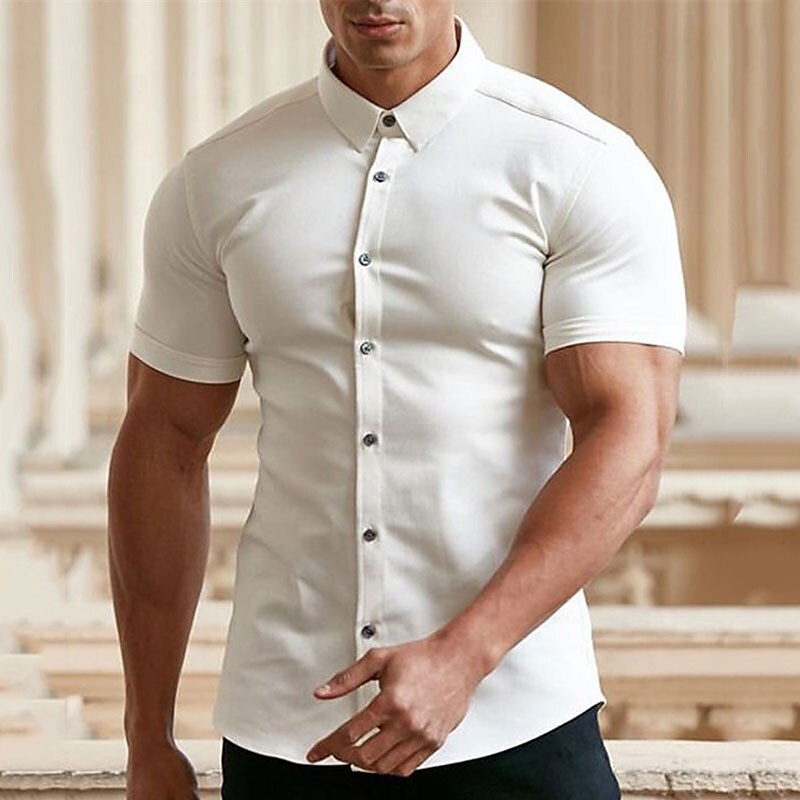 👔 55% RABATT! ✨ Herren Hemden mit Knopfleiste – Ohne Bügeln – Knitterfrei, Atmungsaktiv & Perfekte Passform 👕
