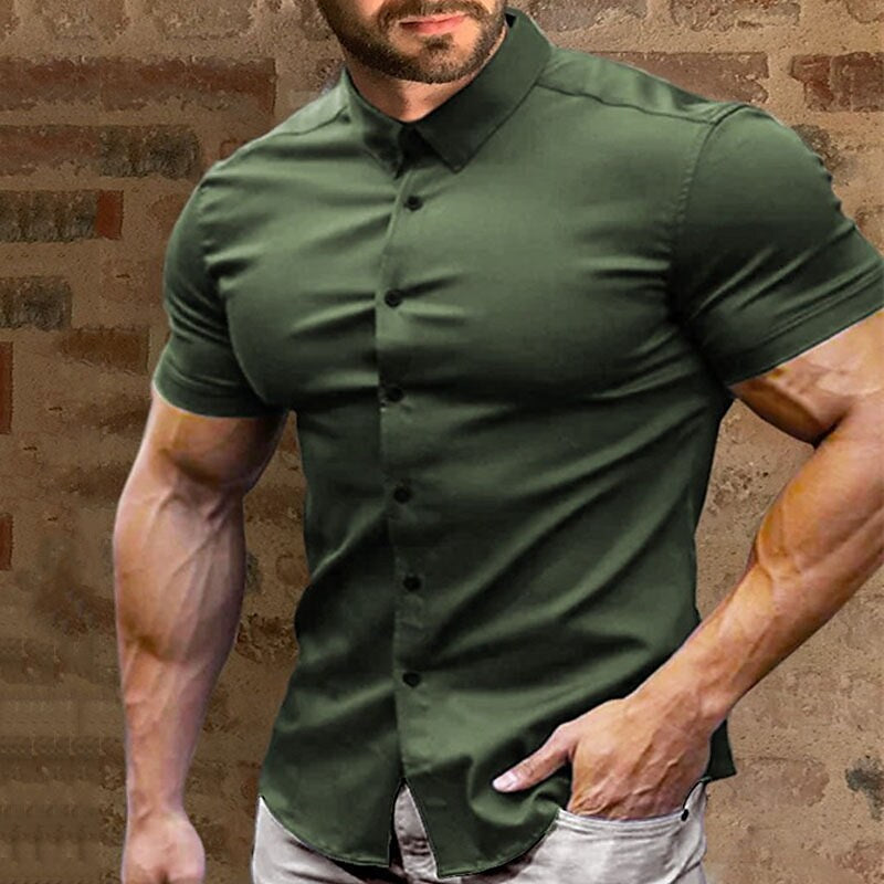👔 55% RABATT! ✨ Herren Hemden mit Knopfleiste – Ohne Bügeln – Knitterfrei, Atmungsaktiv & Perfekte Passform 👕