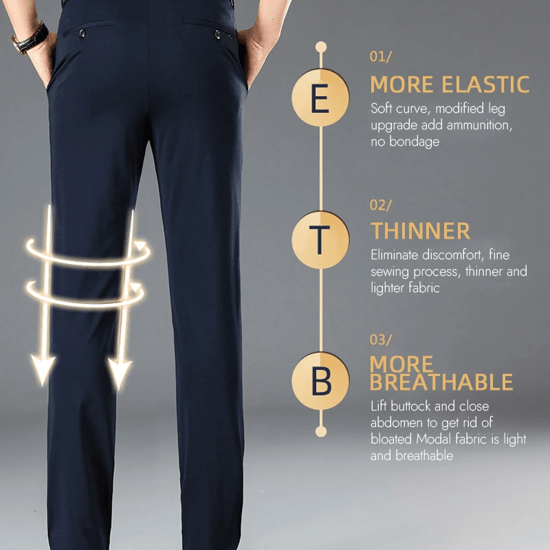 👖🔥 Zeitlich begrenzt: Klassische Herrenhose mit Premium-Elastizität – bequem, langlebig & nachhaltig 👌💚 Perfekt für Arbeit & Freizeit