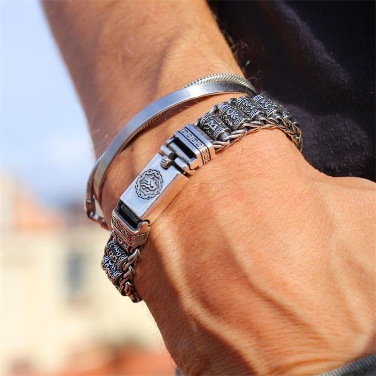 📿 60% RABATT! ✨ Tibetisches Gebetsmühlen-Armband aus 925er Sterlingsilber – Symbol für Wohlstand, Tägliche Erinnerung & Perfektes Geschenk 🧘‍♂️