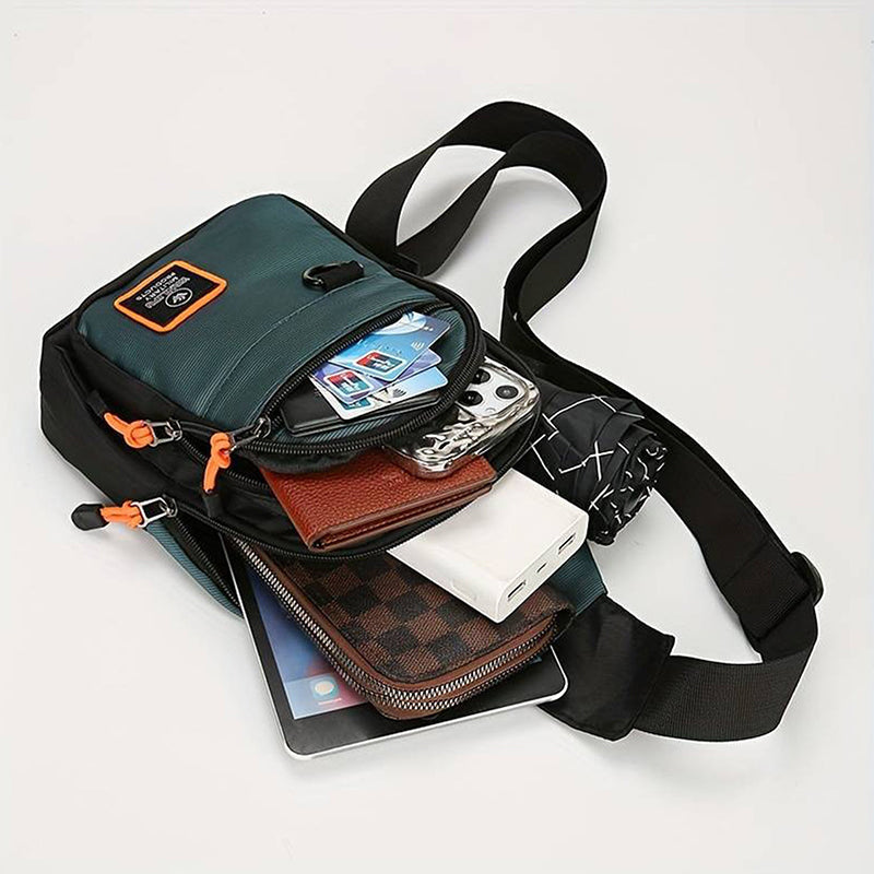 🎒3 KAUFEN 1 GRATIS -4 STÜCK✨ Wasserdichte Umhängetasche mit Mehreren Fächern - Verstellbarer Trageriemen für Täglichen Gebrauch und Reisen 🌧️💼