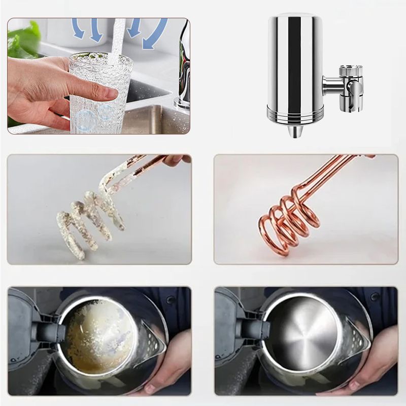 🔥Installationsfreier Edelstahl-Wasserhahnfilter für den Haushalt