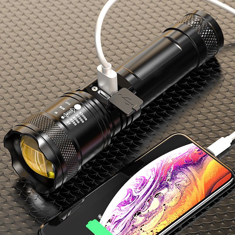 🔦 50% Rabatt + KAUF 2, ERHALT 1 GRATIS! 💥 Superstarke Zoom-Taschenlampe – extrem hell & wasserdicht – perfekt für Outdoor & Notfall!