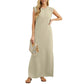 ⏳ 53% RABATT! Damen Sommerkleid – Baumwollmischung, Knitterfrei & Seitenschlitz – Loose Fit für Urlaub & Alltag, 6 Farben