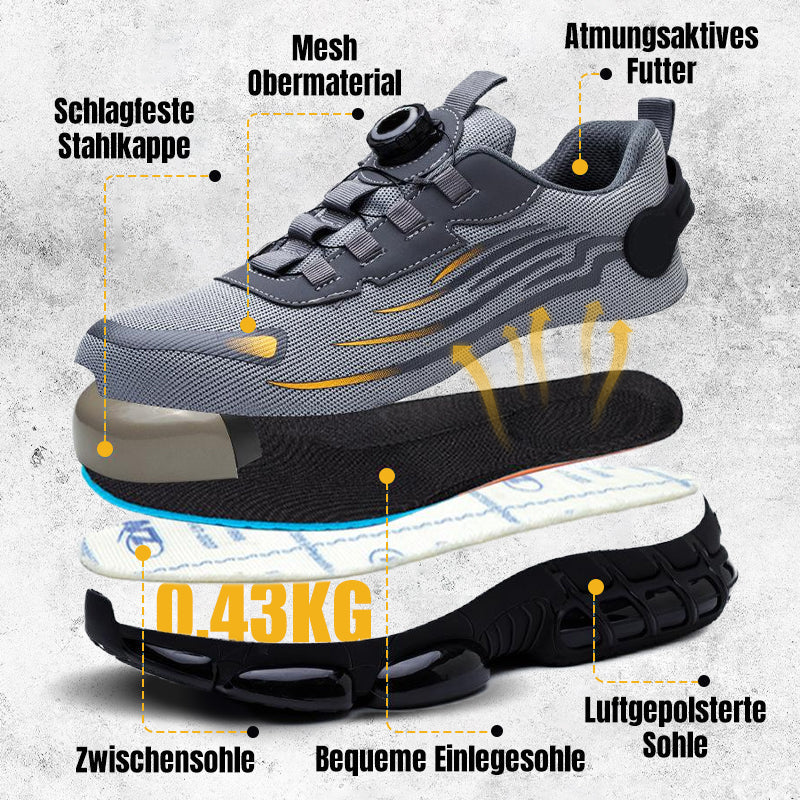 👟🔥 SOLANGE VORRAT REICHT – 50% RABATT + KOSTENLOSER VERSAND! Unisex stylische rutschfeste Sicherheitsschuhe mit Anti-Schock-Noppe 🎉