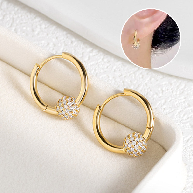 💫 LIMITED-TIME 50% RABATT! 👑 Goldene Kugelohrringe – Zart, Leicht & Zeitlos Elegant ✨