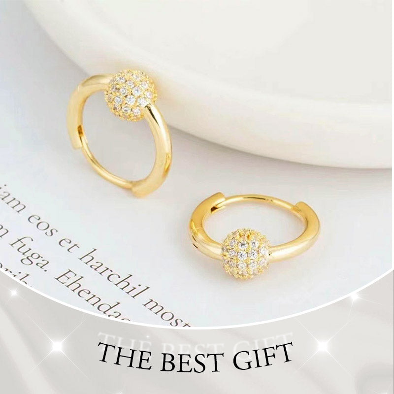 💫 LIMITED-TIME 50% RABATT! 👑 Goldene Kugelohrringe – Zart, Leicht & Zeitlos Elegant ✨