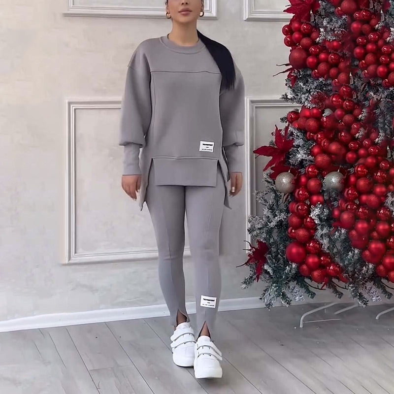 ✨ 60% RABATT! 🧘‍♀️ Lässiges Sweatshirt-Leggings-Set – Ultraweiches Jersey, Moderne Passform & Perfekt für Alltag, Sport oder Entspannung 🏃‍♀️📦