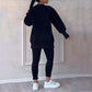✨ 60% RABATT! 🧘‍♀️ Lässiges Sweatshirt-Leggings-Set – Ultraweiches Jersey, Moderne Passform & Perfekt für Alltag, Sport oder Entspannung 🏃‍♀️📦