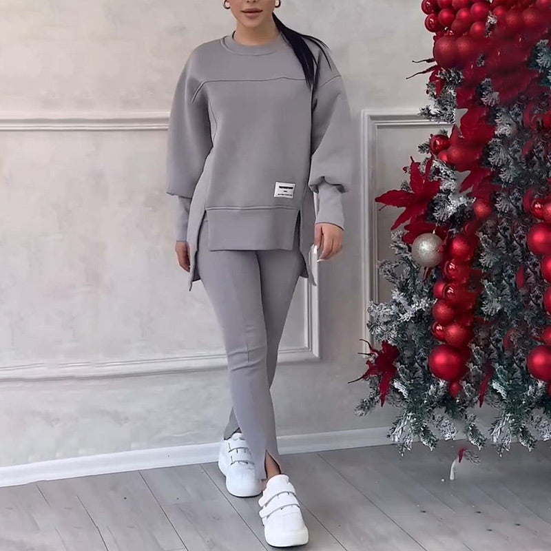 ✨ 60% RABATT! 🧘‍♀️ Lässiges Sweatshirt-Leggings-Set – Ultraweiches Jersey, Moderne Passform & Perfekt für Alltag, Sport oder Entspannung 🏃‍♀️📦