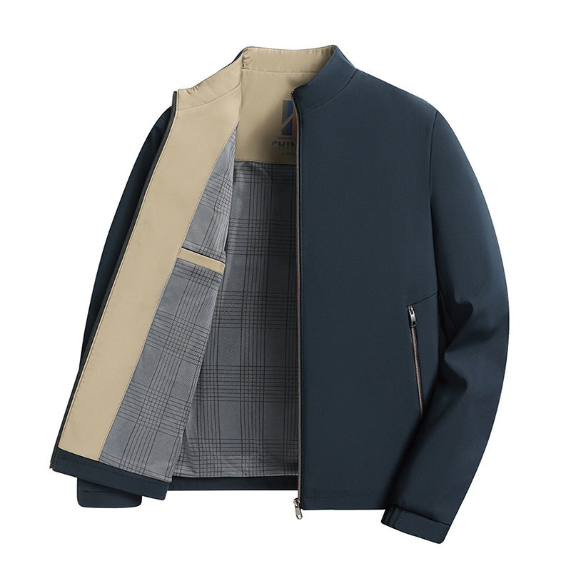🔥（58 % Rabatt auf den Spotpreis und kostenloser Versand） Herren-Freizeitjacke mit Stehkragen und Reißverschluss