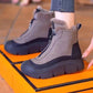 Wasserdichte, warme Schneestiefel mit Reißverschluss für Damen