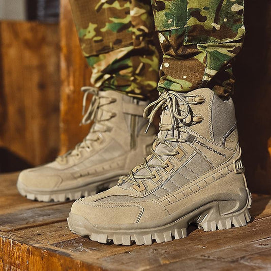🔥High-Top-Outdoor-Wander- und Bergschuhe in großen Größen, Sport-Laufschuhe - wasserdicht und durchstichfest, langlebig