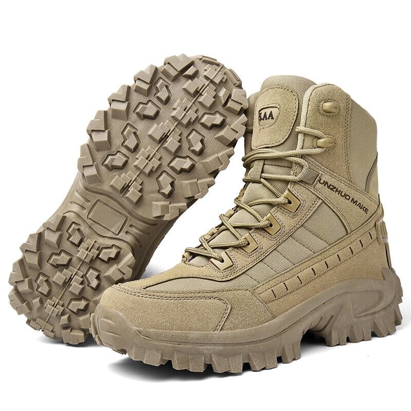 🔥High-Top-Outdoor-Wander- und Bergschuhe in großen Größen, Sport-Laufschuhe - wasserdicht und durchstichfest, langlebig