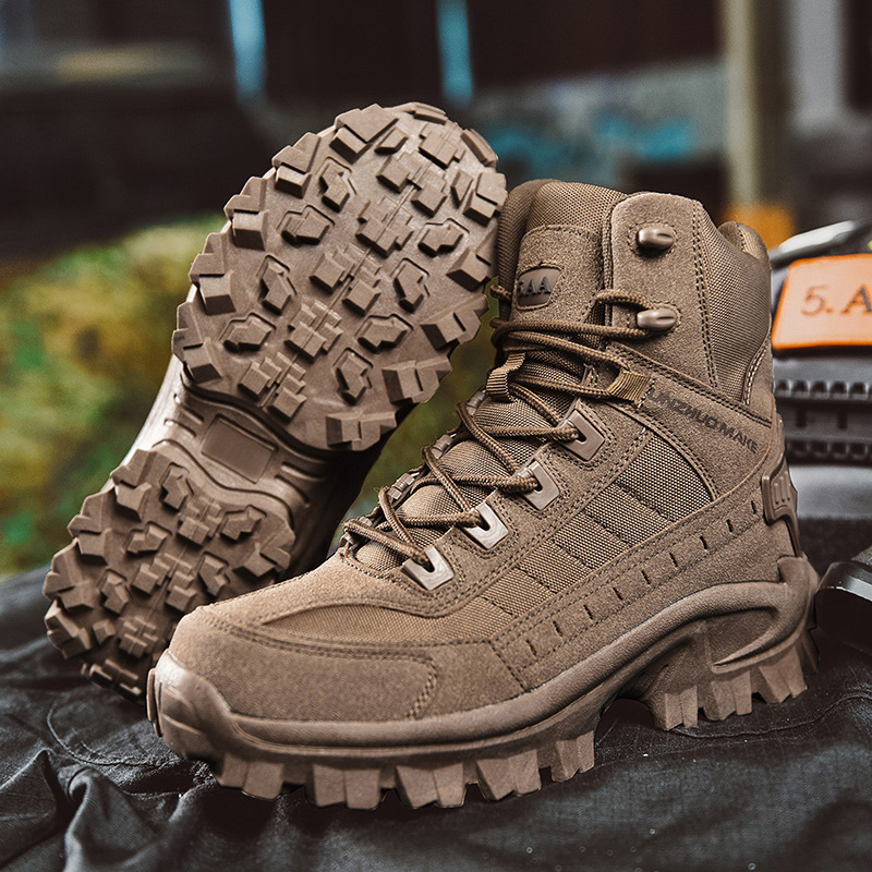🔥High-Top-Outdoor-Wander- und Bergschuhe in großen Größen, Sport-Laufschuhe - wasserdicht und durchstichfest, langlebig