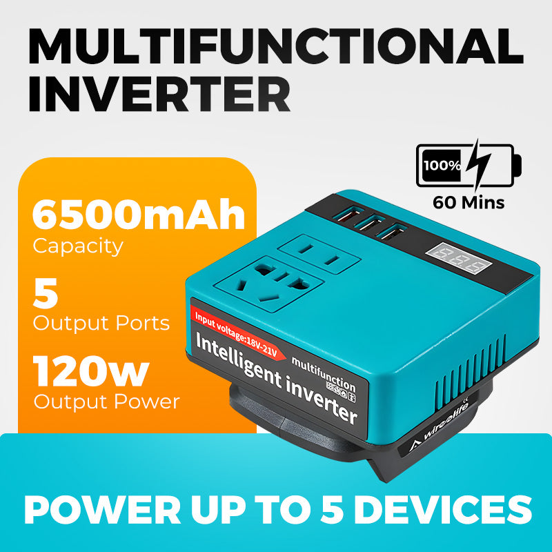 Multifunktionale intelligente Spannungsumwandlung Lithium-Batterie-Inverter Power Bank