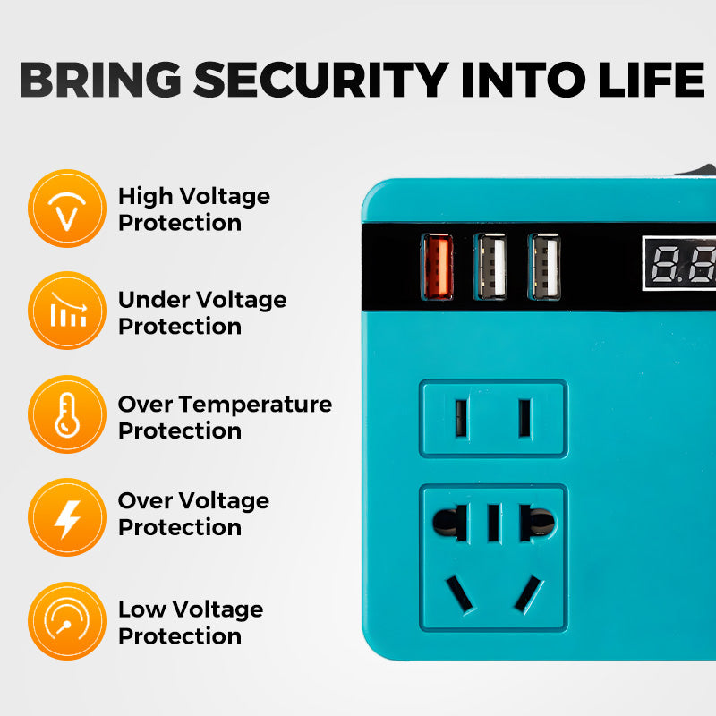 Multifunktionale intelligente Spannungsumwandlung Lithium-Batterie-Inverter Power Bank