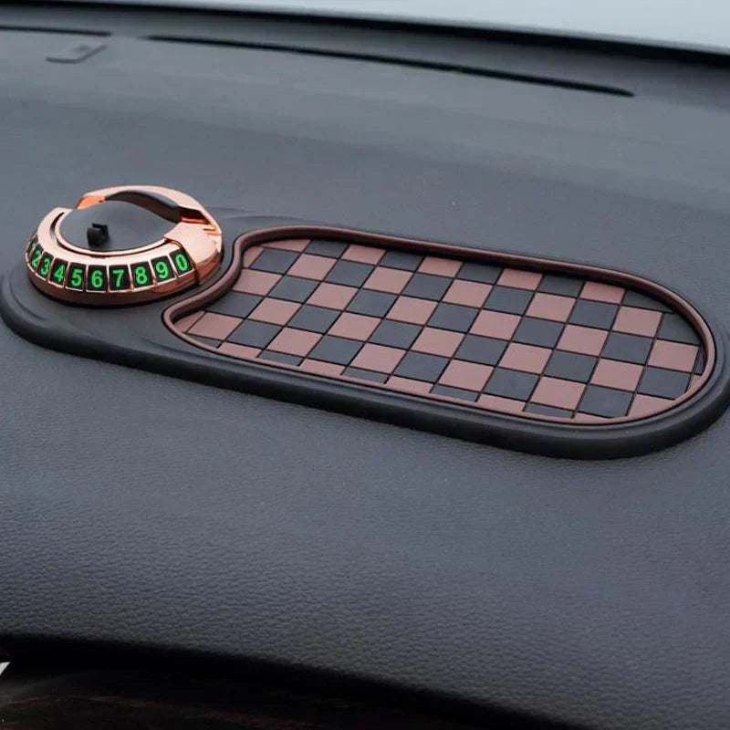 🚗📱 Vielseitiger Auto-Handyhalter mit Anti-Rutsch-Matte – Sichere Navigation & optimale Griffigkeit für jede Fahrt! 🔥✨