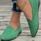 📢📢50 % Rabatt!! ⏰ Damen Flachschuhe aus Wildleder – runde Form, flacher Absatz, einfarbig