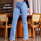 💕Frühlingsneuheit👖Stretch-Schlagjeans mit hohem Bund
