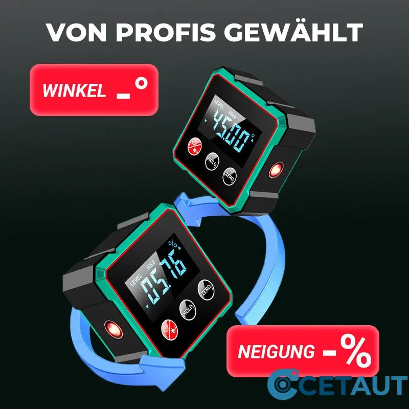 Magnetischer digitaler Winkelmesser mit elektronischem Laser