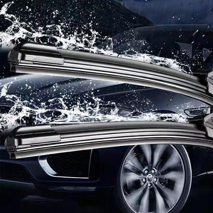 🔥💦🚗Multifunktionaler, knochloser Doppellippenwischer aus Gummi