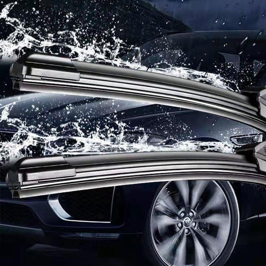 🔥💦🚗Multifunktionaler, knochloser Doppellippenwischer aus Gummi