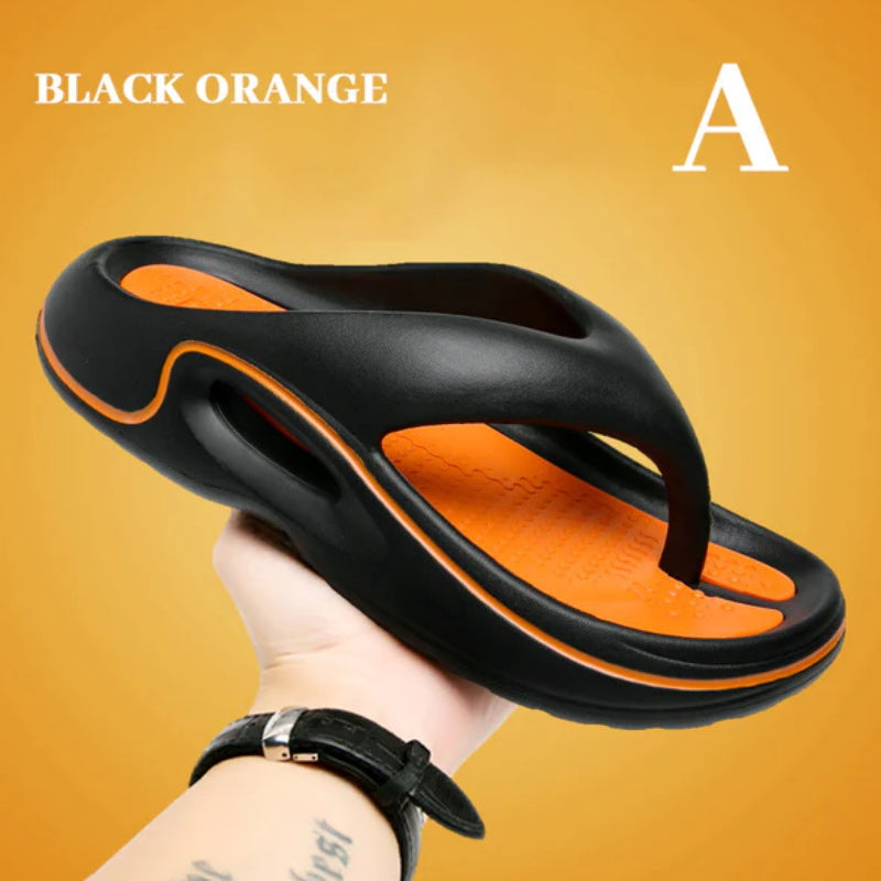 Bequeme Sommer-Flip-Flops mit dicken Sohlen