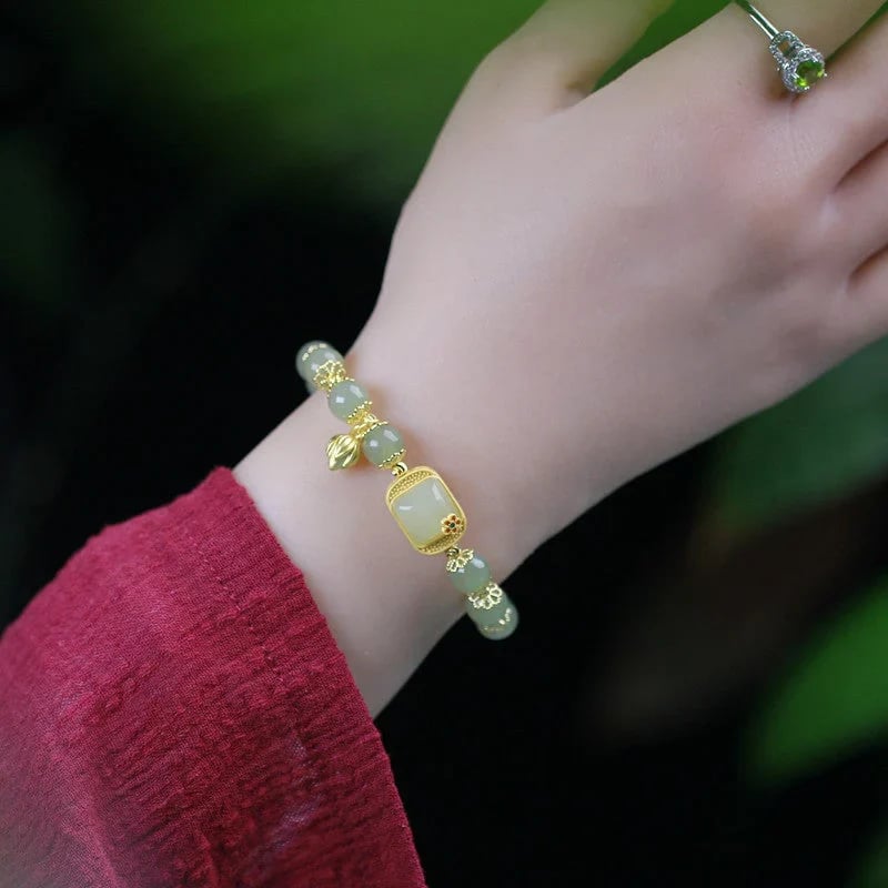 🔥 HOT SALE 🔥Hotan Jade Perlenarmband