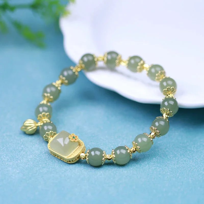 🔥 HOT SALE 🔥Hotan Jade Perlenarmband